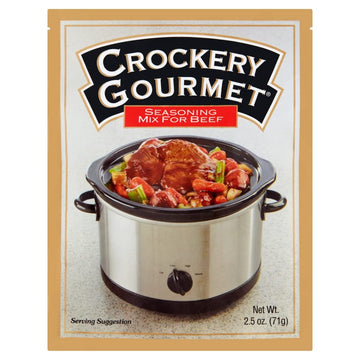 Crockery Gourmet Seasoning Mix For Beef, 2.5-Ounce Packets (Pack Of 12)