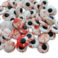 2 Bottles Candy Eyeballs Bloody Red Eyes Cake Cupcake Toppers Cookie Decorations,Two Size Mixed, Edible Dessert Sprinkles for Ha