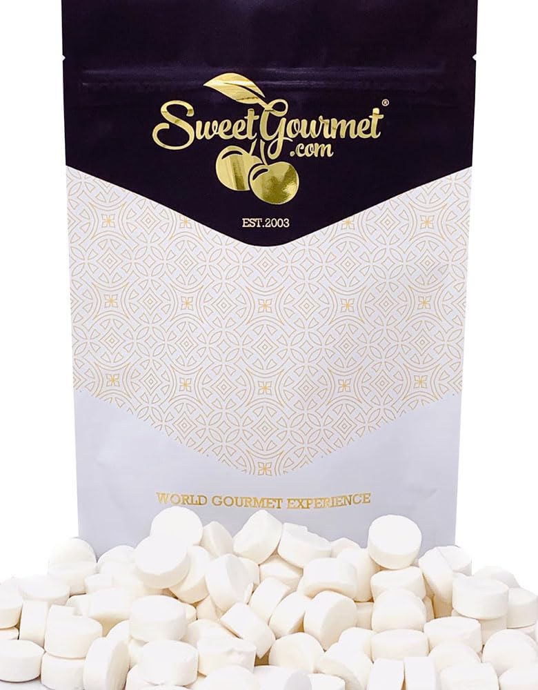 SweetGourmet White Peppermint Lozenges Bulk Candy, 2 Pound Pack