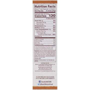 Back To Nature Non-Gmo Cookies, Honey Graham Stick, 8 Ounce