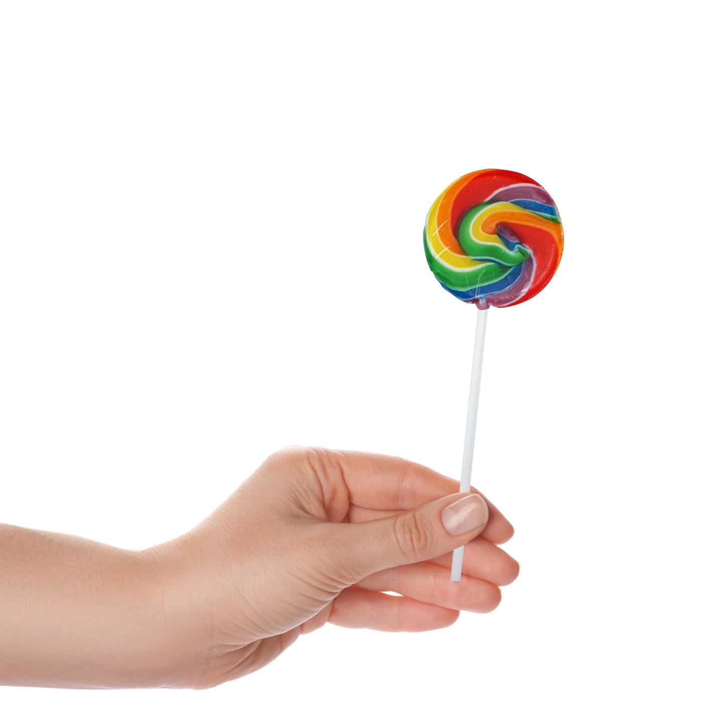Rainbow Lollipops, 24 Pack, Swirl Lollipops, Individually Wrapped Lollipops, Carnival Lollipops Fruit Flavors, The Hampton Popco