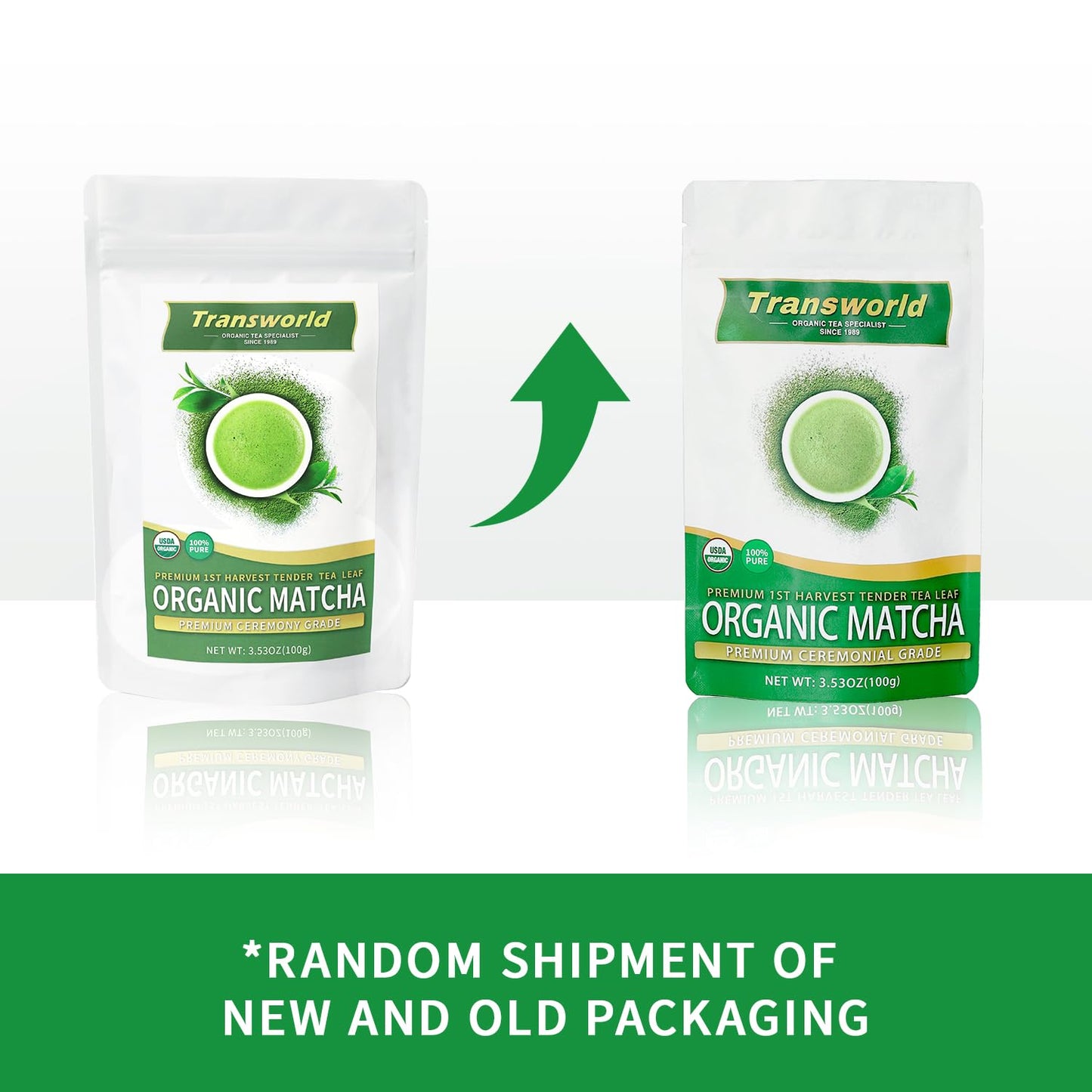 Organic Matcha Green Tea Powder First Harvest Ceremonial Grade 100% Pure Premium Matcha For Drinking And Latte No Additives 3.53
