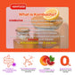 KAYFOOD Daily Kombucha Powder Tea 5g x 20 sticks (100g/3.52oz) with Bottle Sugar Free Diet Tea (Moro Blood Orange Bottle Set)