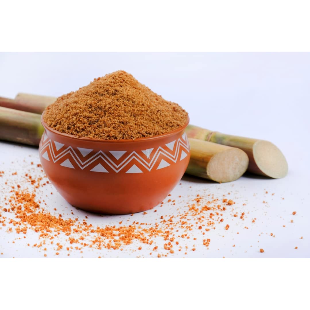 SVATV Jaggery Powder, Hand Crushed Gur Powder | Natural Sweetener | Brown Sugar | Indian Sugar Cane Substitute | No Preservative