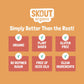 Skout Organic Plant-Based Protein Bars Peanut Butter (12 Pack) - 10g Protein - Vegan Protein Bars - Only 3 Ingredients - Easy Sn