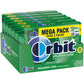 Orbit Spearmint Sugar Free Chewing Gum, 30 Count, Pack of 6, Assorted