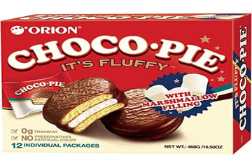 Orion Snack Pies (Choco Pie), 1.23 Ounce (Pack Of 12)