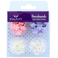 Culpitt Mini Flowers Assorted Sugar Pipings, 6mm and 10mm Sugar Paste Flowers with Royal Icing Centre, Decoration for Cupcakes a