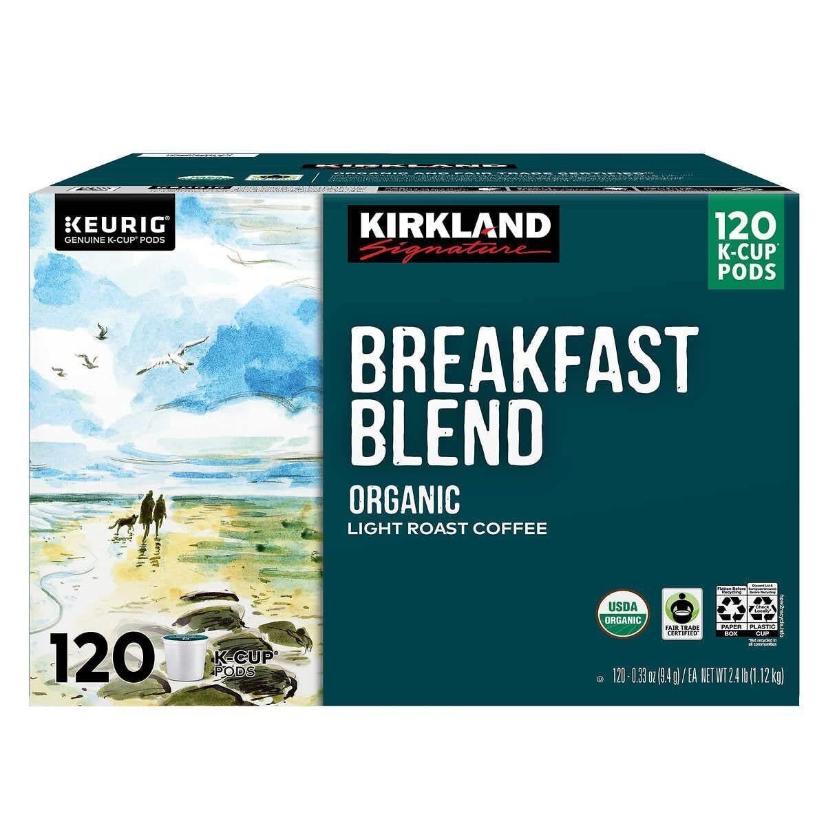 Kirkland Signature Breakfast Blend Coffee 120 K-Cups