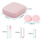 Qvvq 4Pcs Contact Lens Case, Colorful Contact Lens Box Holder Container, Outdoor Mini Contact Lens Soak Storage Kit With Mirror