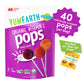 organic assorted flavors vitamin c lollipops 40 ct / 1 bag (40 pops)