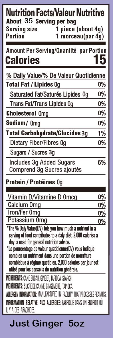 Gem Gem Ginger Candy Chewy Ginger Chews (Original, 5.0Oz, Pack Of 3)