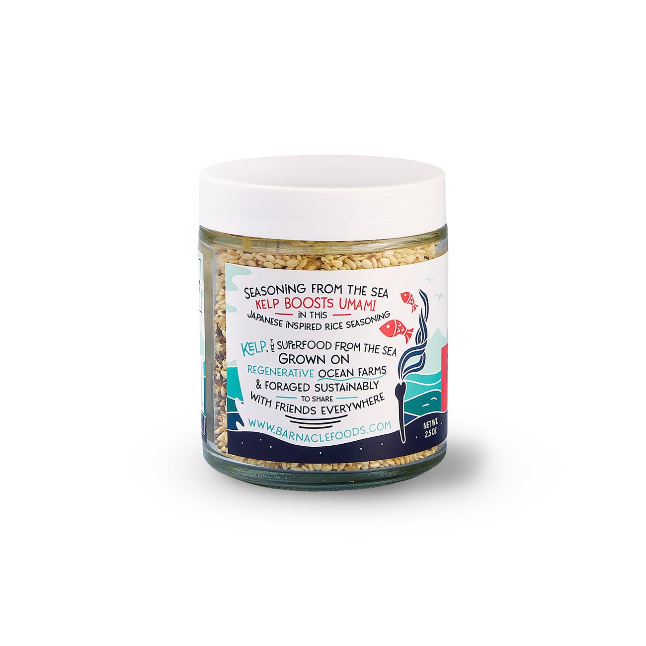 Barnacle Foods Furikake Kelp Seasoning, Japanese Inspired Sea  Seasoning, 2.5 oz, Perfect for Rice, Seafood, Meats, Salads, Popcorn