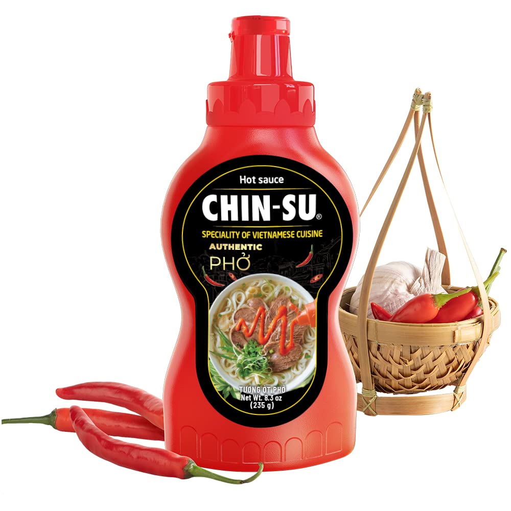 Original Vietnamese Hot Sauce for Ph?, CHIN-SU Hot Chili Sauce for Authentic Taste of Ph? & Other Vietnamese Specialties, Gourme