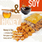 BAYU STORE Mochi Rice Nuggets - Japanese Rice  ers, No MSG, Honey Glazed, 4.9oz (140g)
