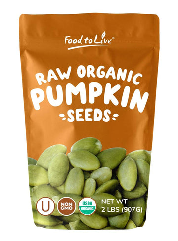 Food To Live Pepitas/Semillas De Calabaza Orgánicas (Crudas, Sin Cascara) (2 Pounds)