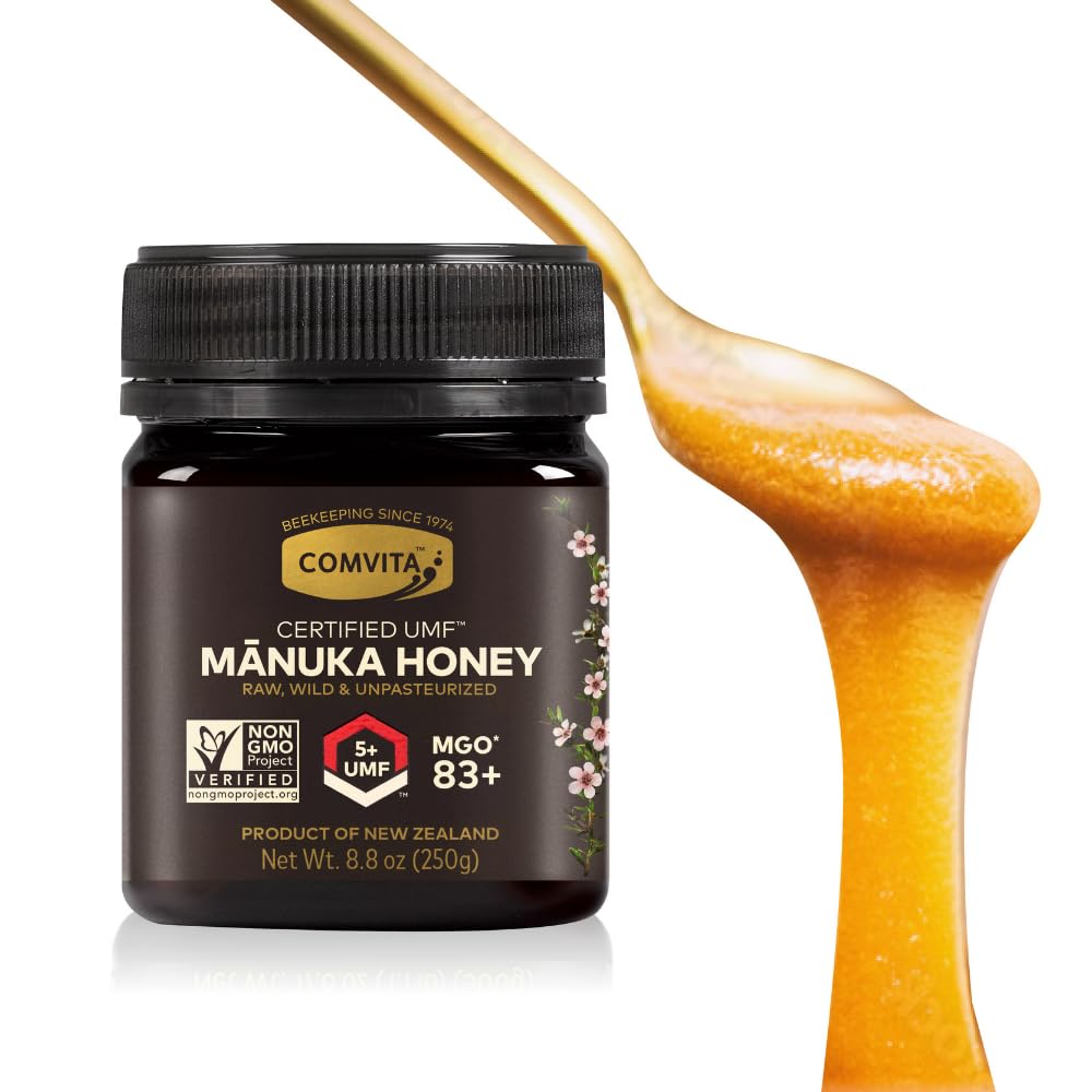 Comvita Certified Umf 5+ (Mgo 83+) Raw Manuka Honey, Non-Gmo Superfood For Daily Wellness, 8.8 Oz