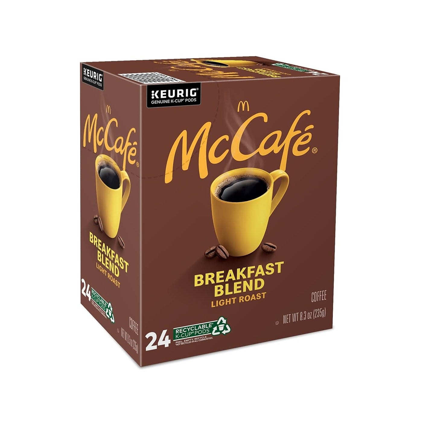 McCafe 24328029 McCafe Breakfast Blend Coffee K-Cup Pods Light Roast