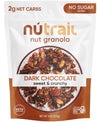 NuTrail Nut Granola Cereal, Dark Chocolate, No Sugar Added, Keto, Low Carb, Gluten Free, Grain Free, Healthy Breakfast 8 oz. 1 C