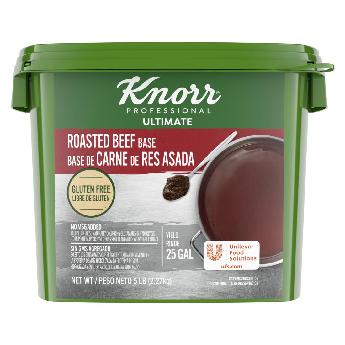 Knorr Professional Ultimate Beef Paste Base Gluten Free, No Artificial Flavors or Preservatives, No MSG added, Colors from Natur