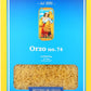 De Cecco Semolina Pasta, Orzo No.74, 1 Pound (pack of 2)