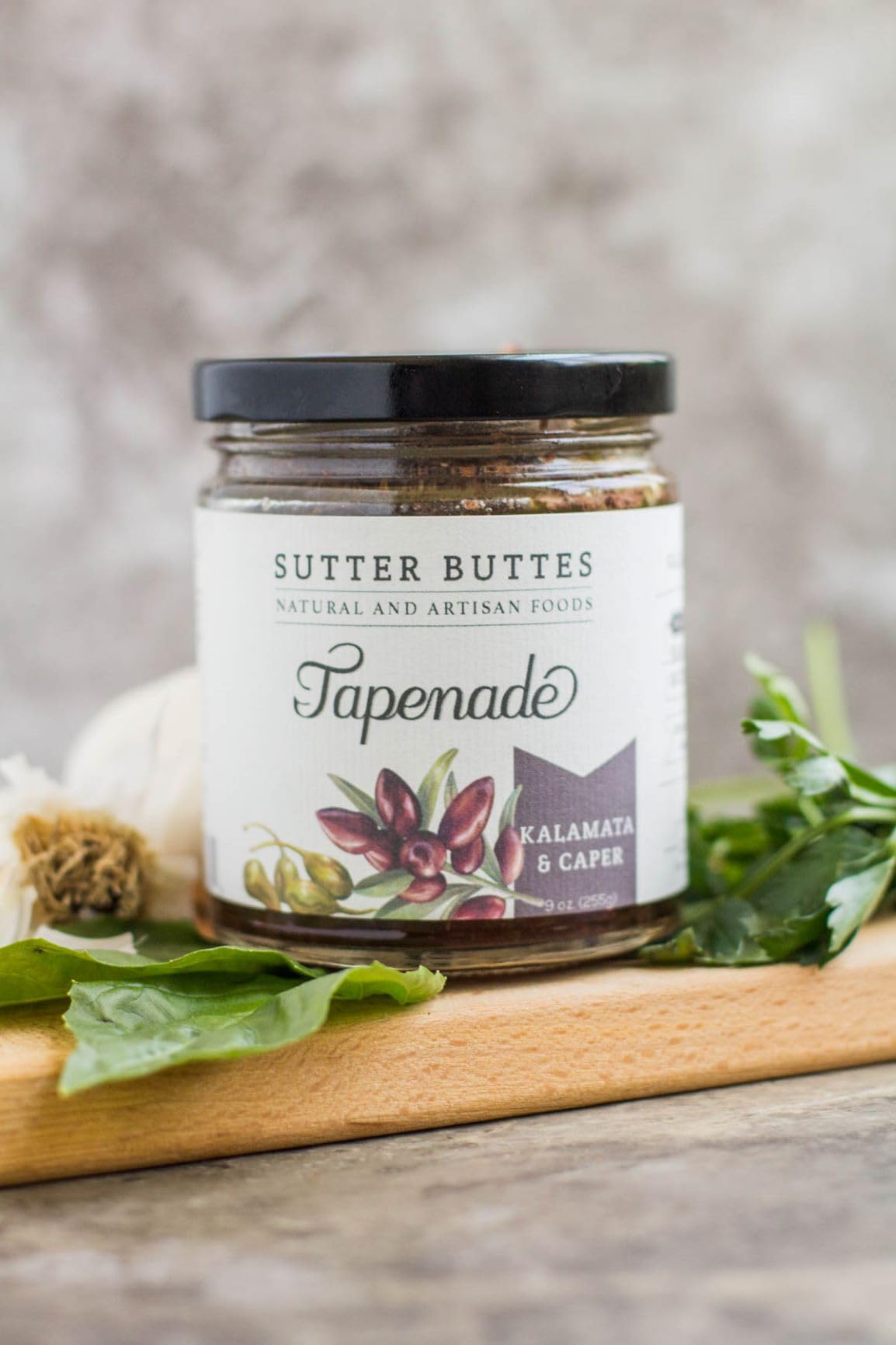 Sutter Buttes Olive Tapenade Spread - 9 Oz. Jar (Kalamata & Caper)