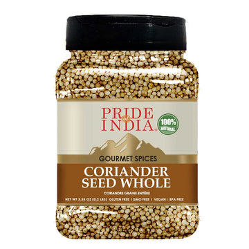 Pride Of India - Coriander Seed Whole - Fresh & Gourmet Indian Whole Spice - Good For Curriesmeat Chicken - Easy To Store - 353