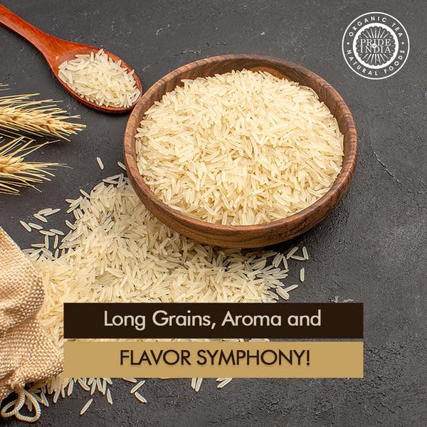 Pride Of India - Pack Of 6 - Extra Long Indian Golden Basmati Rice - Healthy Parboiled Sella Grain, 1.5 Pound Jar