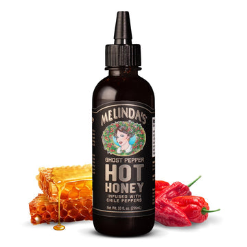 Melindas Hot Honey Collection - 10 oz, 2 Pack - Spicy Honey Sauce Variety Pack w/ Classic Hot Honey, Ghost Hot Honey - Sweet & S