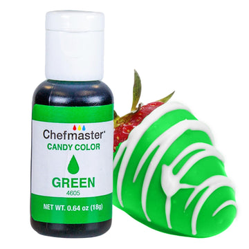 Chefmaster Green Candy Color - Oil-Based Professional Dye, 0.64 Fl Oz