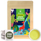 Wt Weetee Organic Green Tea Bags, Organic Pure Green Tea 200 Count, Super Antioxidant | Resealable Kraft Bag | Brew Hot Or Iced