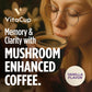 VitaCup Focus Mushroom Coffee Grounds, Vanilla Flavored Coffee with Lions Mane, Chaga, B Vitamins, D3, Boost Focus, Immunity, Me