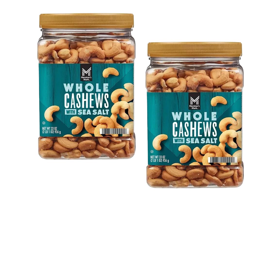 Roasted Cashews With Sea Salt  33 Oz (33 Ounce (2 Pack))