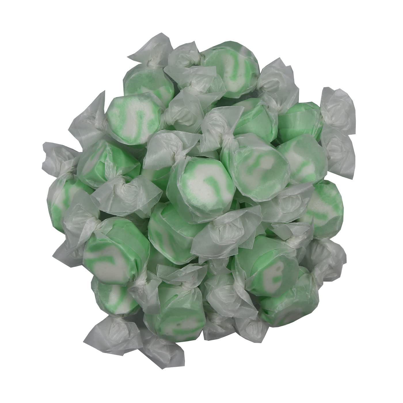Gourmet Soft and chewy Salt Water Taffy Candies - Individually Wrapped - Bulk bags (Spearmint, 1 Pound (Pack of 1))