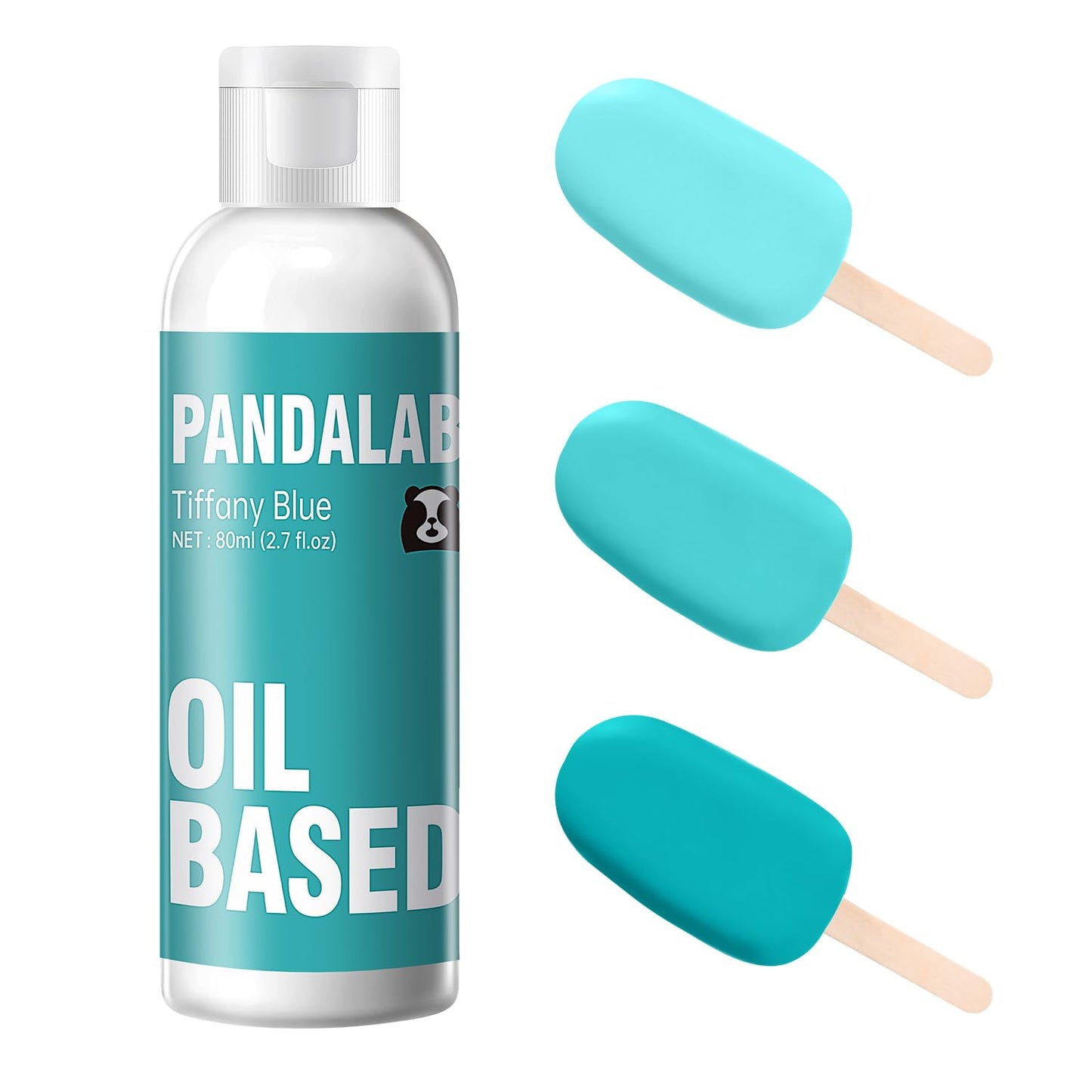 Tiffany Blue Oil Based Food Coloring For Chocolate, Candy Melts, Donuts, Strawberries, Frosting, Cake, Professional Edible Dye For Baking - 80 Milliliters 2.7 Fl.Oz