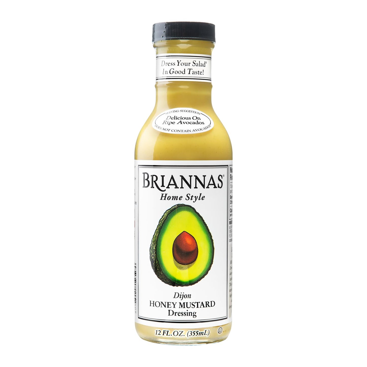 BRIANNAS - Home Style Dijon Honey Mustard Dressing - Fine Salad Dressing made with enhanced Ingredients - Gluten Free & Kosher Dressing - 12 oz. Bottle