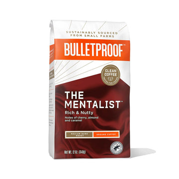 Bulletproof The Mentalist Medium-Dark Roast Ground Coffee, 12 Ounces, 100% Arabica Coffee Sourced From Central And South America