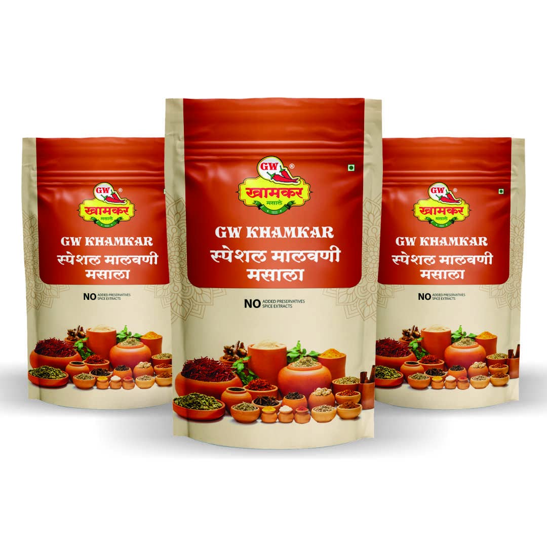Gw Khamkar Special Malvani Vegetable Masala, Spices, Taste Of 90 Years' Experience, 28 Handpicked Ingredients Powder, Coastal Ag