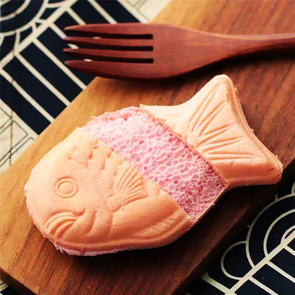 Taiyaki, Fruit Strawberry Flavor, Japanese Sweets Wagashi, Traditional Asian Dessert Snacks, Suitable For Afternoon Tea & Daily