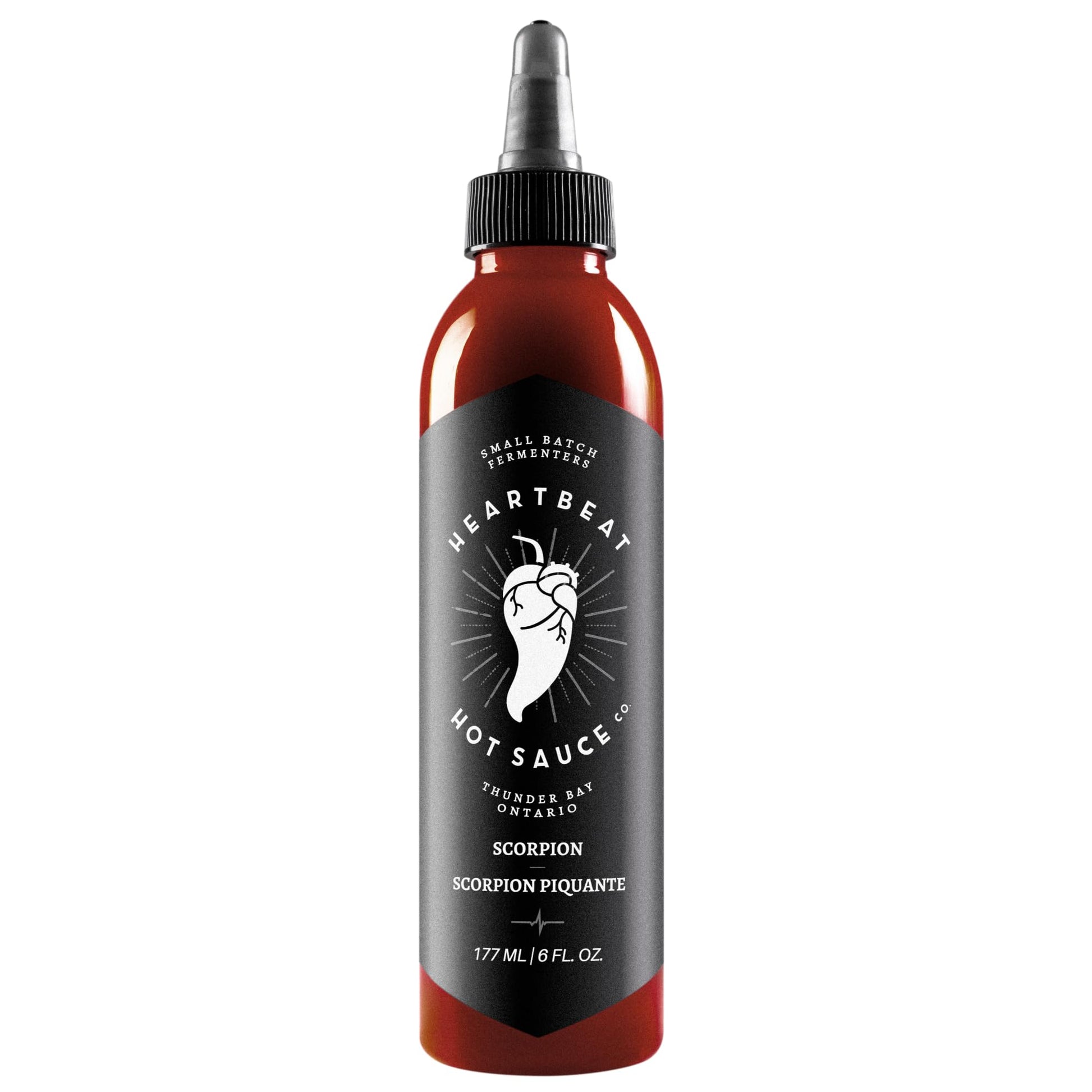 Heartbeat Hot Sauce Co. - Scorpion Hot Sauce, 6 Oz. - Small Batch & Handmade, Vegan, Gluten Free, Preservative Free, Featured On Hot Ones