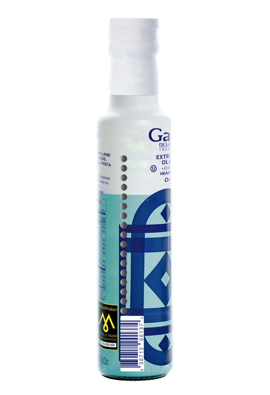 GARC  A DE LA CRUZ - Organic Extra Virgin Olive Oil, Variety Cornicabra, Single Varietal, Smooth Body, Balanced Flavour, Origin
