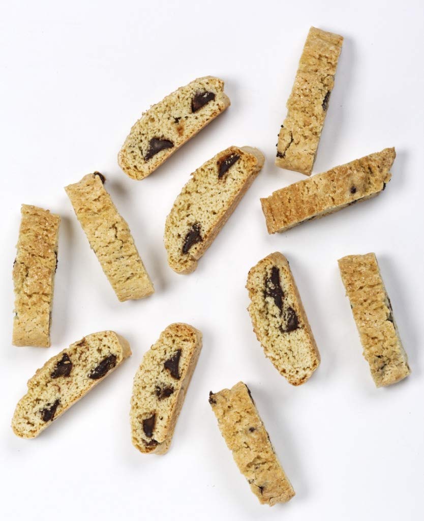 Dolci Di Maria Gluten Free Vanilla Chocolate Chip Biscotti | 6-7 Cookies In A 6.0 Ounce Pack