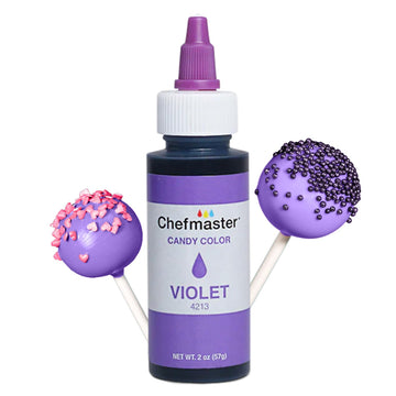 Chefmaster Violet Candy Color | True-Tone Shades | Oil-Based | Professional-Grade Dye | Chocolate, Strawberries, Cake Pops | Dec