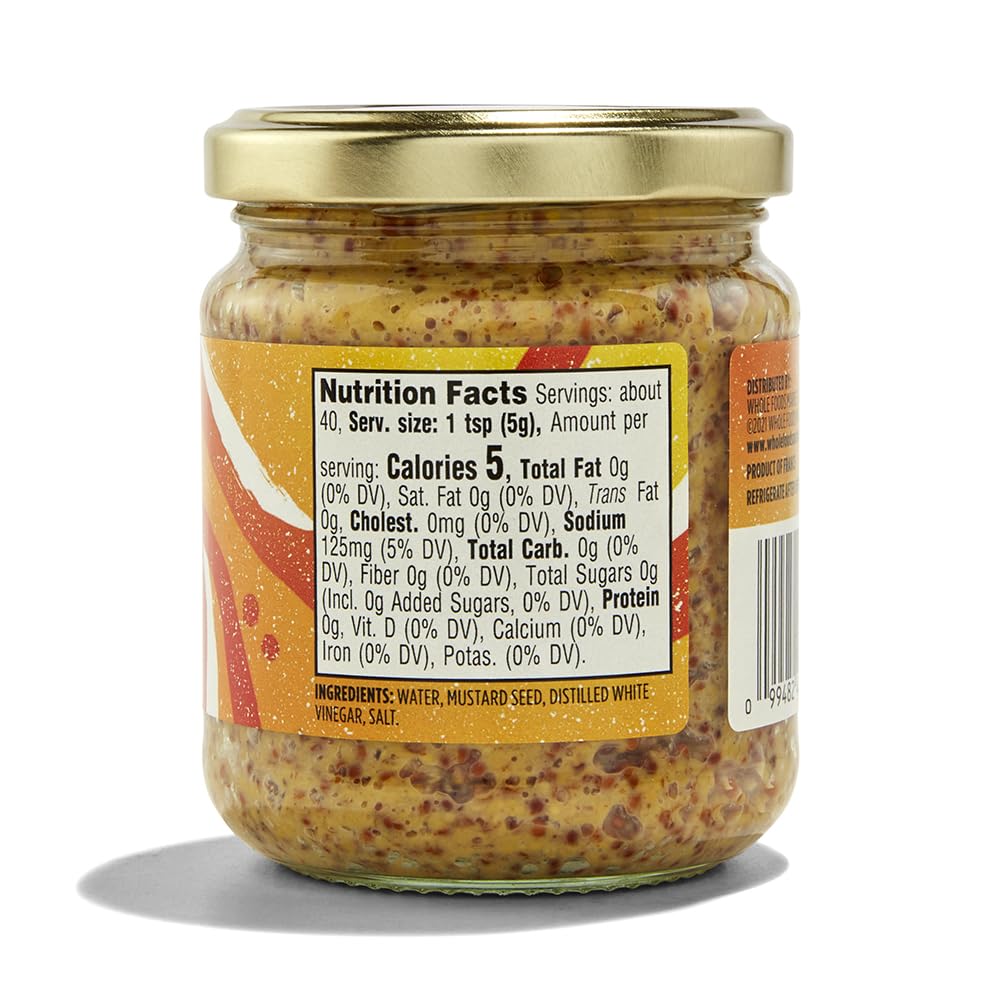 Whole Foods Market Coarse Ground Dijon Mustard, 7.06 Oz