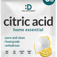 Citric Acid 6 Pounds | Fine Granular Powder, Food Grade, Bulk Supply – Potent Anhydrous Form – Versatile Flavor Enhancer, Preservative, Cleaning, & Homemade Bath  S – Additive Free, Non-Gmo