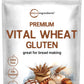 Micro Ingredients Premium Vital Wheat Gluten Powder - 6lbs, High Protein, Vegan, Low Carb Baking Flour