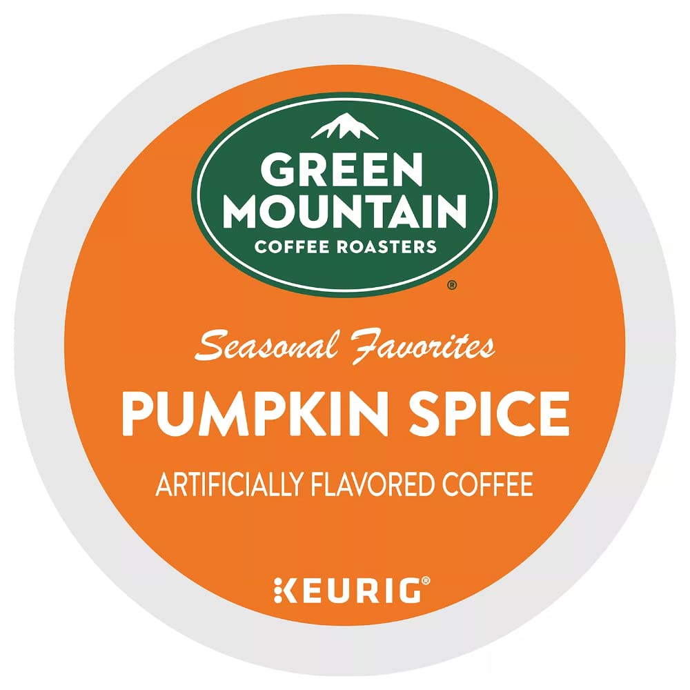 Green Mountain Coffee K-Cup, Pumpkin Spice, 24 Count, Compatible with Keurig Brewers, Coffee/Green