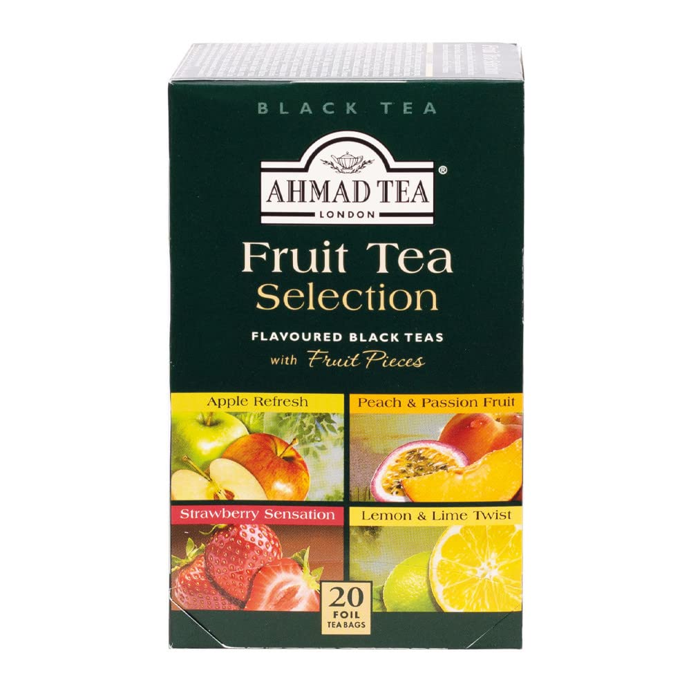 Ahmad Tea Fruit Tea Selection, 20-Count (Pack Of 6)