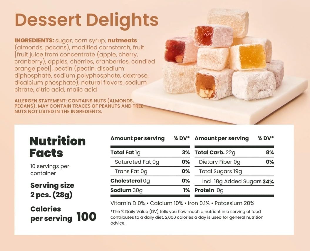 Liberty Orchards Fruit Delights and Dessert Delights, 20 oz. Bundle