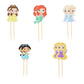 Confetti! Princess Cupcake Toppers Birthday Cake Decorations Party Supplies Decor, 20 Counts
